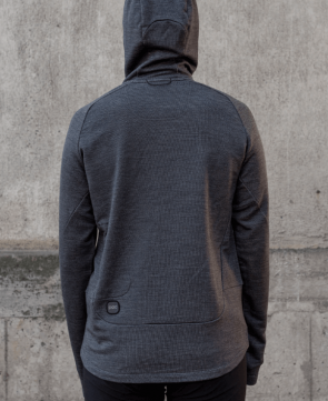 POC merino hood W Sylvanite Grey Melange